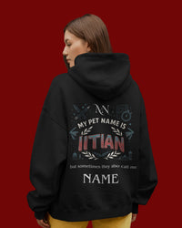 My Pet Name is IITian custom NAME Unisexual Hoodie